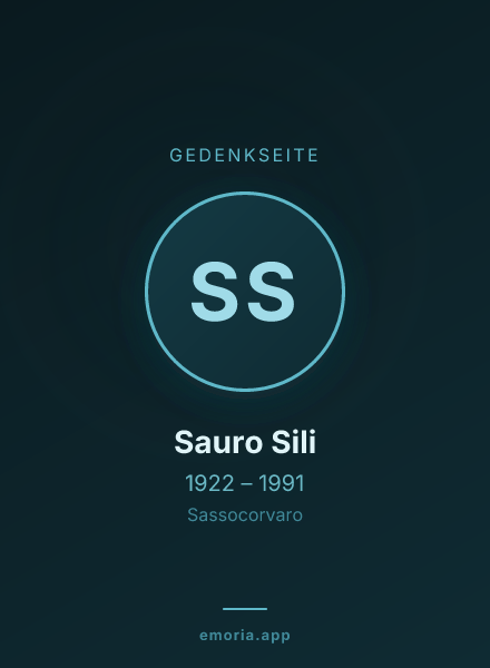 Gedenkportrait von Sauro Sili