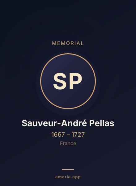 Memorial portrait of Sauveur-André Pellas