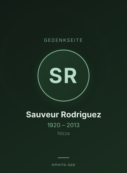 Gedenkportrait von Sauveur Rodriguez