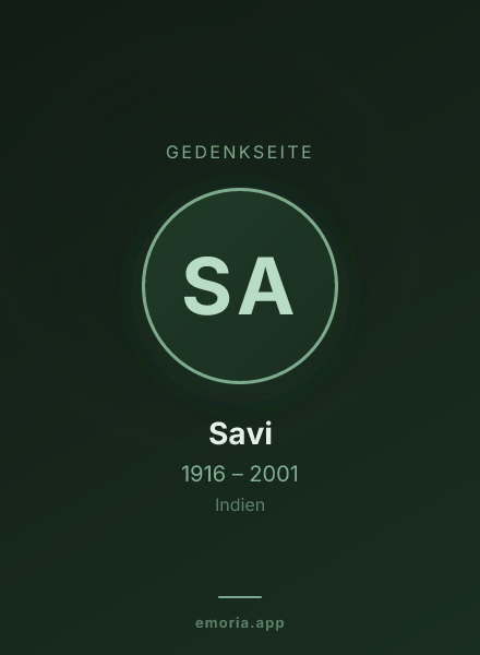 Gedenkportrait von Savi