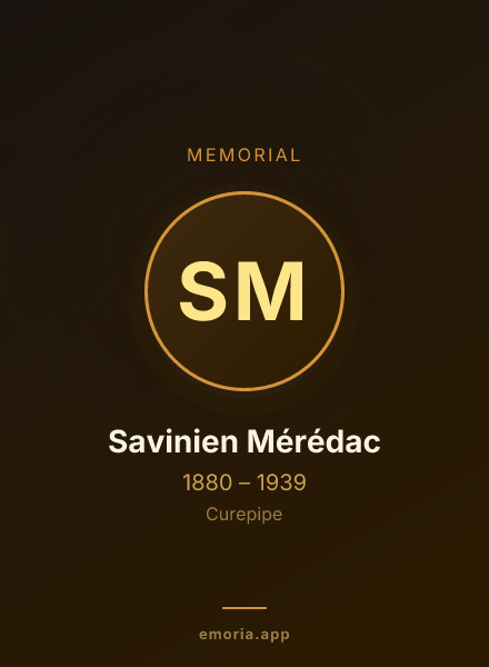 Memorial portrait of Savinien Mérédac