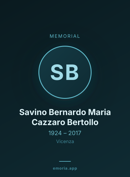 Memorial portrait of Savino Bernardo Maria Cazzaro Bertollo