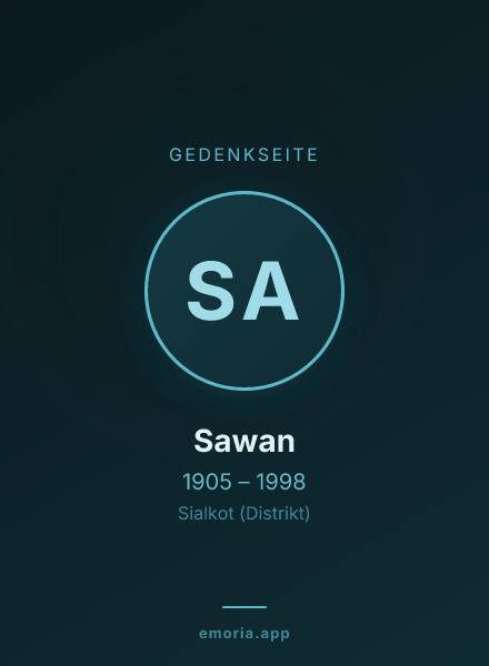 Gedenkportrait von Sawan