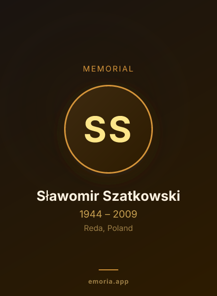 Memorial portrait of Sławomir Szatkowski