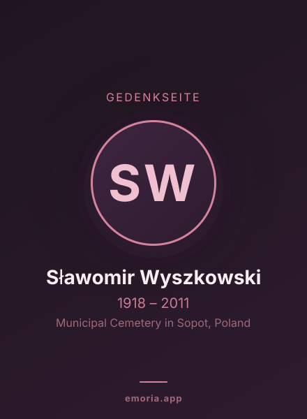 Gedenkportrait von Sławomir Wyszkowski