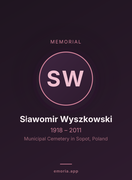 Memorial portrait of Sławomir Wyszkowski
