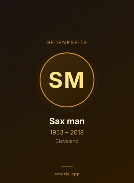 Gedenkportrait von Sax man