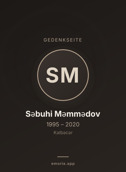 Gedenkportrait von Səbuhi Məmmədov