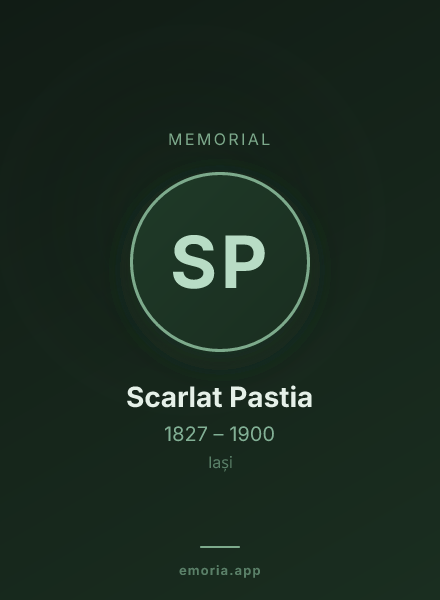 Memorial portrait of Scarlat Pastia