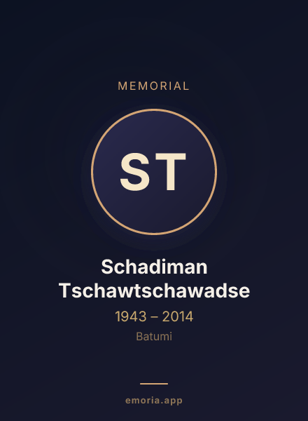 Memorial portrait of Schadiman Tschawtschawadse