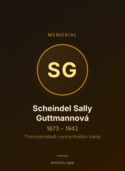 Memorial portrait of Scheindel Sally Guttmannová
