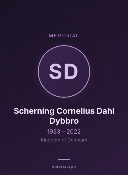Memorial portrait of Scherning Cornelius Dahl Dybbro