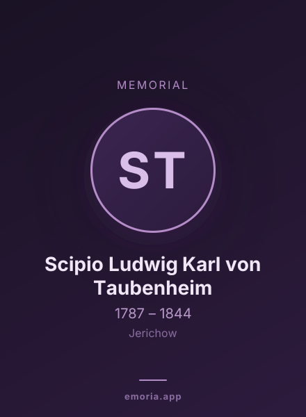 Memorial portrait of Scipio Ludwig Karl von Taubenheim