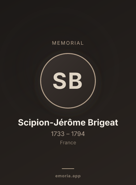 Memorial portrait of Scipion-Jérôme Brigeat