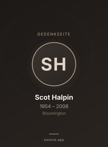 Gedenkportrait von Scot Halpin
