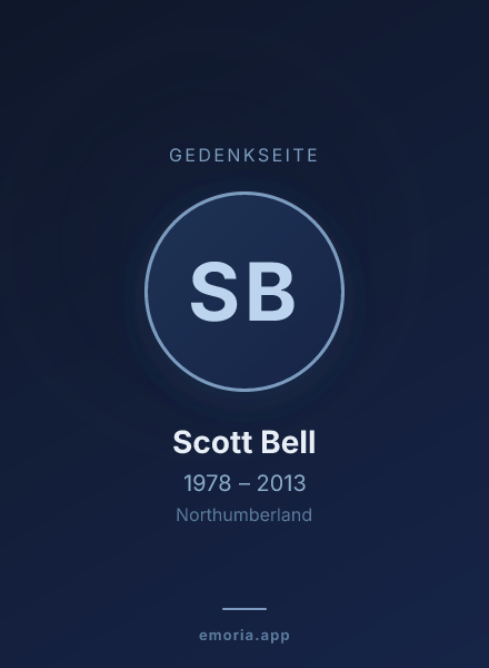 Gedenkportrait von Scott Bell