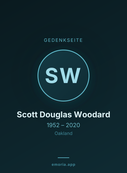 Gedenkportrait von Scott Douglas Woodard