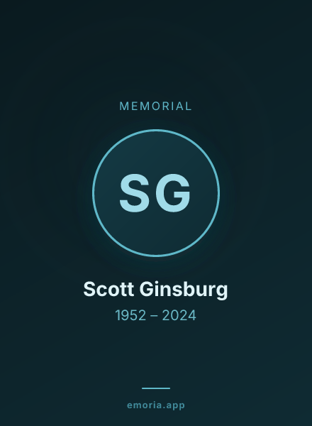 Memorial portrait of Scott Ginsburg