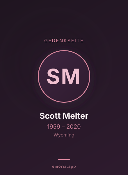 Gedenkportrait von Scott Melter