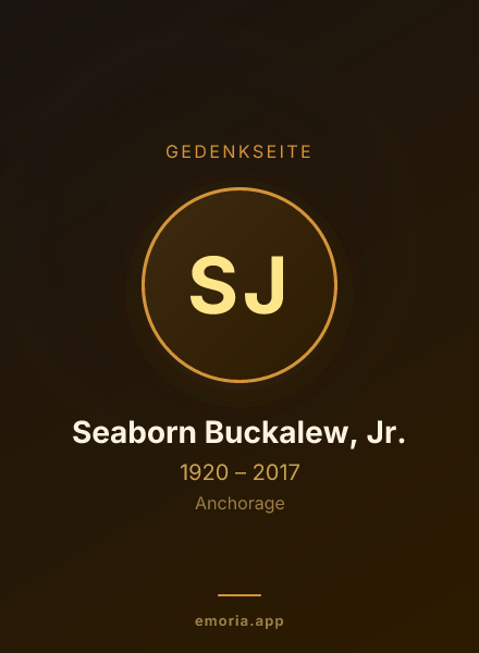 Gedenkportrait von Seaborn Buckalew, Jr.