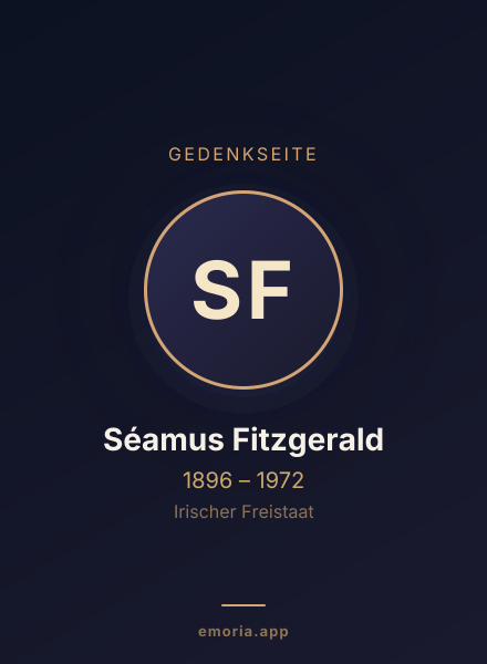 Gedenkportrait von Séamus Fitzgerald