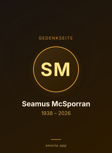 Gedenkportrait von Seamus McSporran