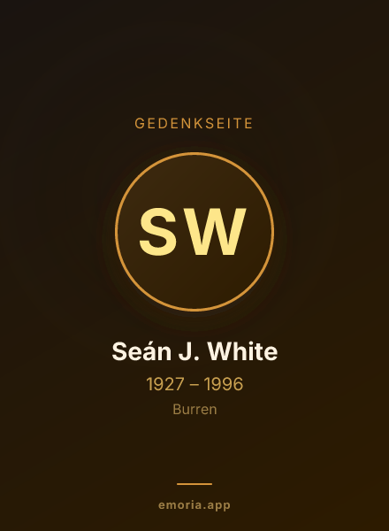 Gedenkportrait von Seán J. White