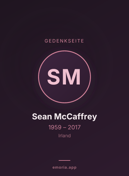 Gedenkportrait von Sean McCaffrey