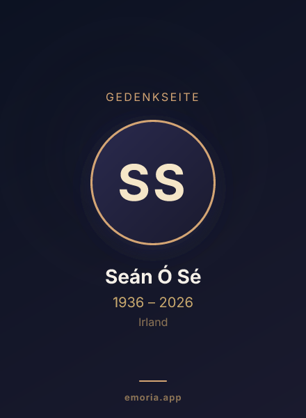 Gedenkportrait von Seán Ó Sé