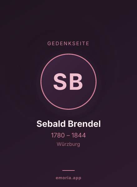 Gedenkportrait von Sebald Brendel