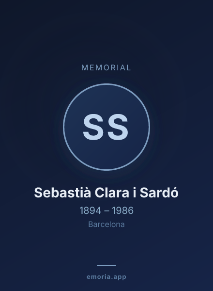 Memorial portrait of Sebastià Clara i Sardó