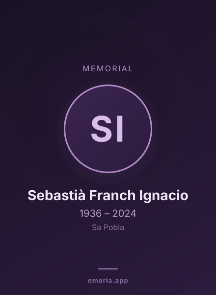 Memorial portrait of Sebastià Franch Ignacio