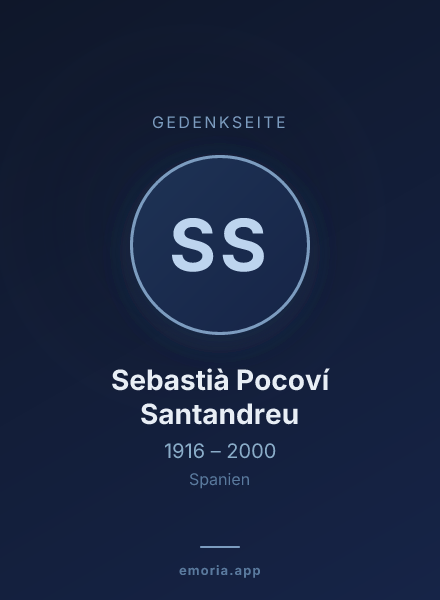 Gedenkportrait von Sebastià Pocoví Santandreu