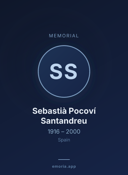 Memorial portrait of Sebastià Pocoví Santandreu