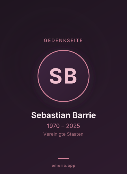 Gedenkportrait von Sebastian Barrie