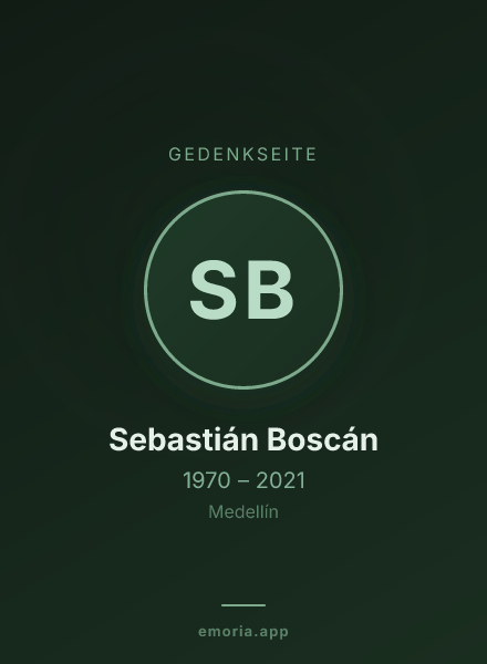 Gedenkportrait von Sebastián Boscán