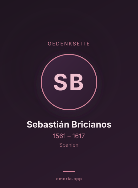 Gedenkportrait von Sebastián Bricianos