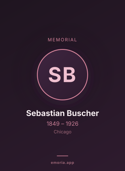 Memorial portrait of Sebastian Buscher