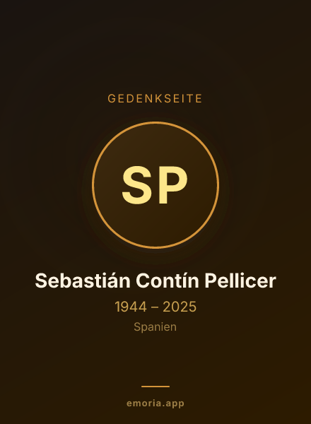 Gedenkportrait von Sebastián Contín Pellicer
