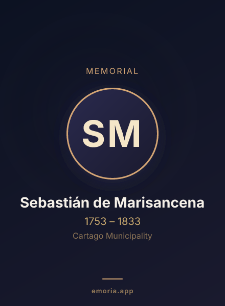 Memorial portrait of Sebastián de Marisancena