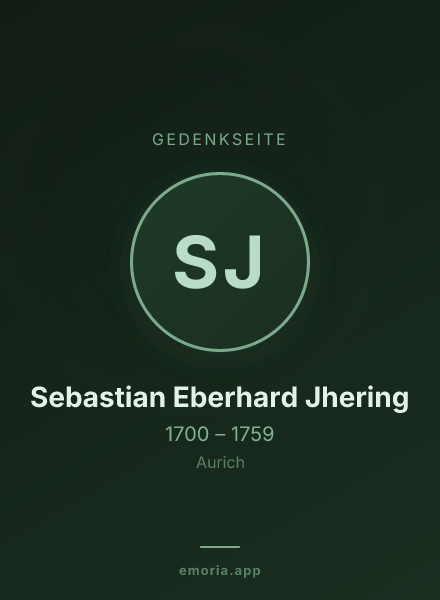 Gedenkportrait von Sebastian Eberhard Jhering