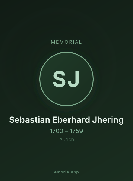 Memorial portrait of Sebastian Eberhard Jhering