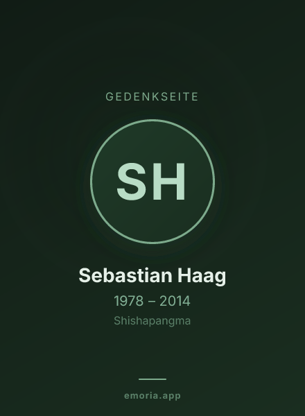 Gedenkportrait von Sebastian Haag