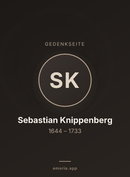 Gedenkportrait von Sebastian Knippenberg