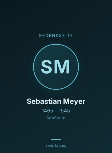 Gedenkportrait von Sebastian Meyer