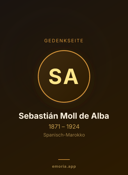 Gedenkportrait von Sebastián Moll de Alba