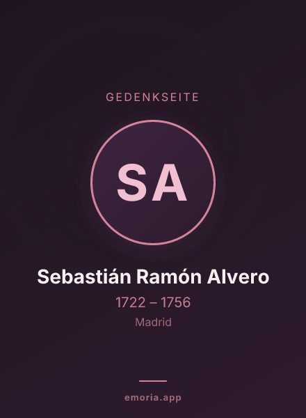 Gedenkportrait von Sebastián Ramón Alvero