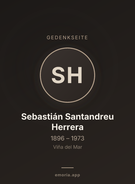 Gedenkportrait von Sebastián Santandreu Herrera