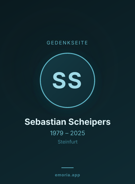 Gedenkportrait von Sebastian Scheipers