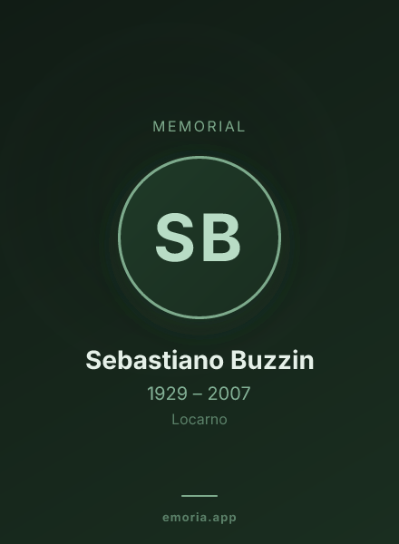 Memorial portrait of Sebastiano Buzzin